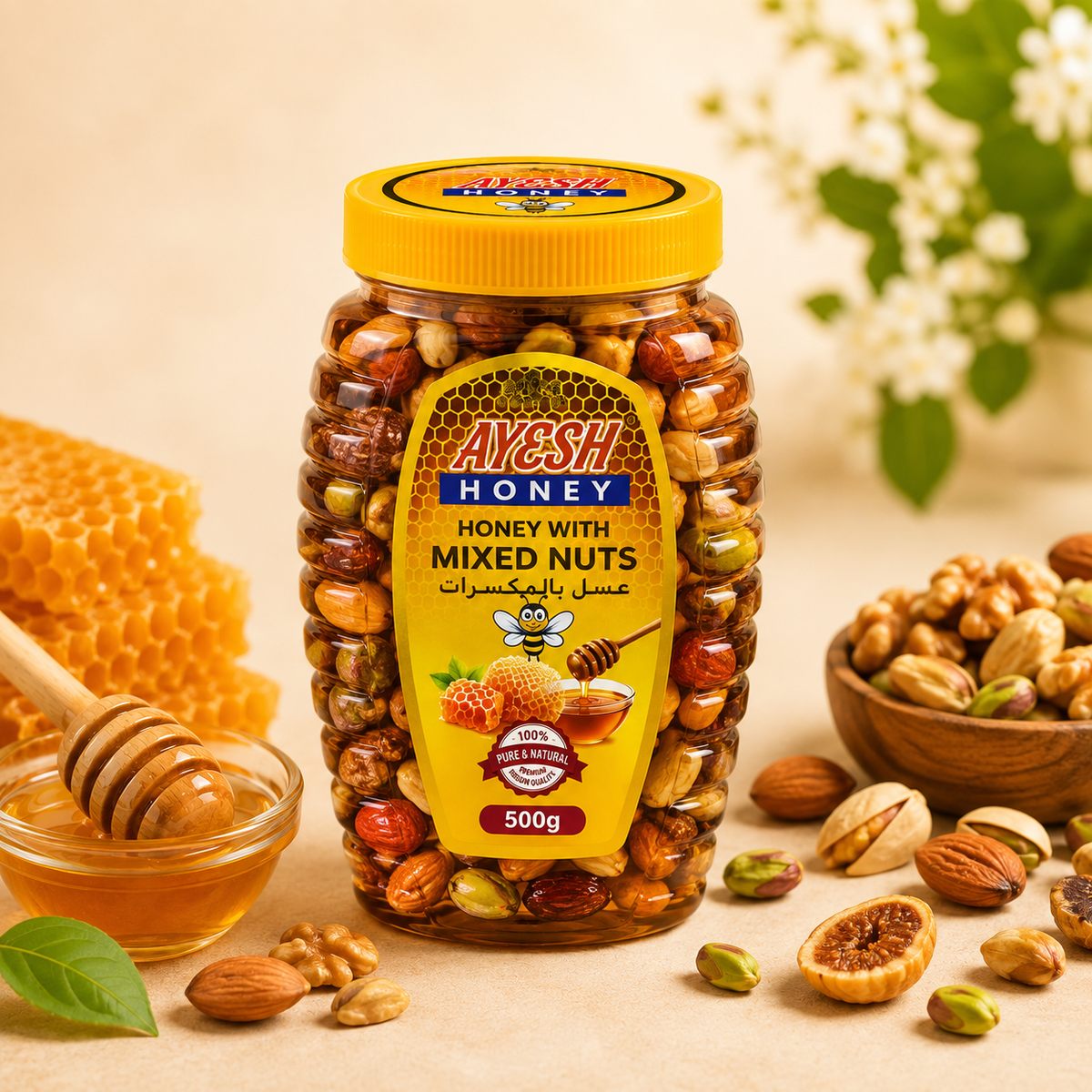 Honey Mix Dry Fruit – Premium Honey with Mixed Nuts